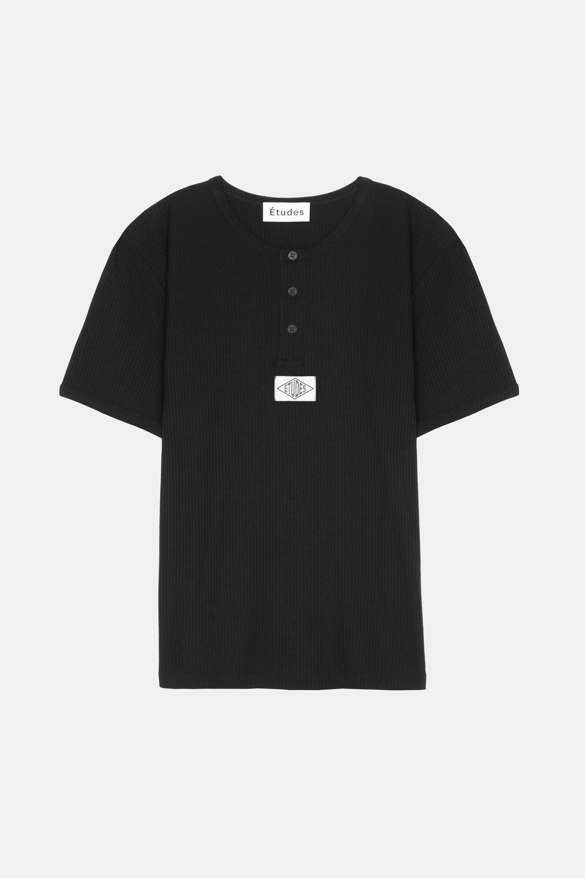 ÉTUDES STRIKE SS RIB BLACK T-SHIRTS 2