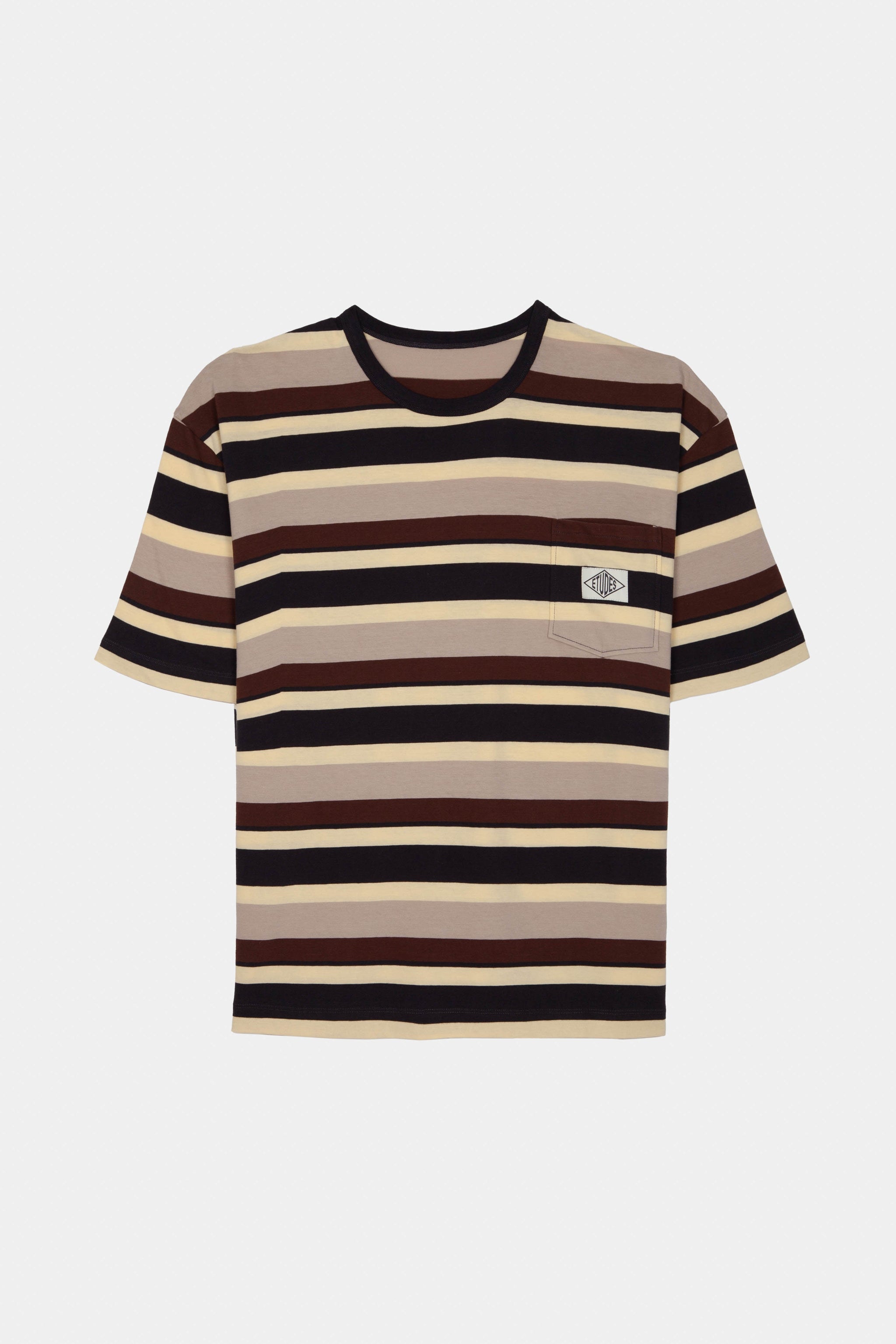 ÉTUDES TRAFFIC STRIPED BEIGE T-SHIRTS 2