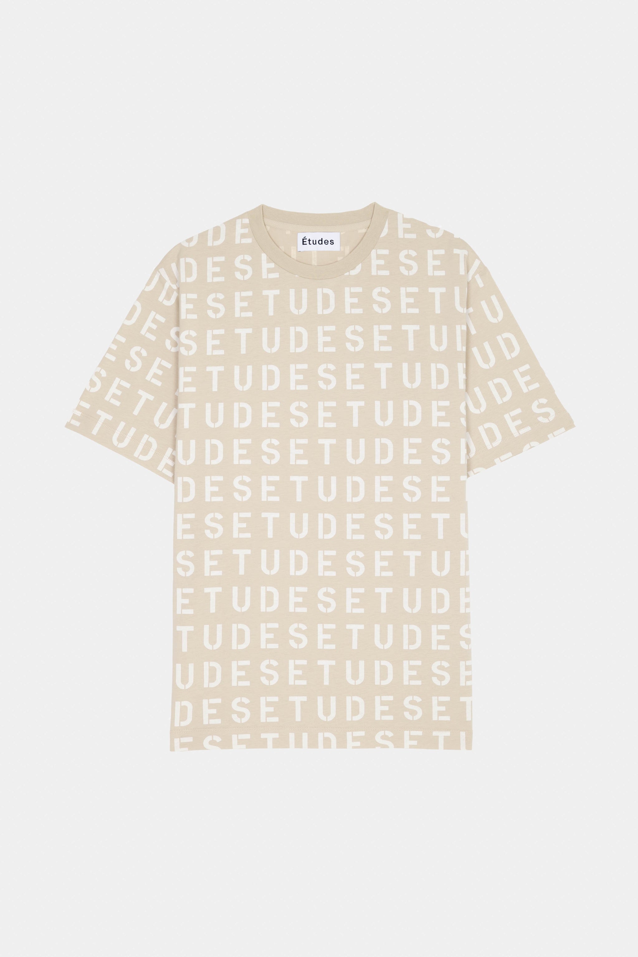 ÉTUDES WONDER ALLOVER STENCIL BEIGE T-SHIRTS 2