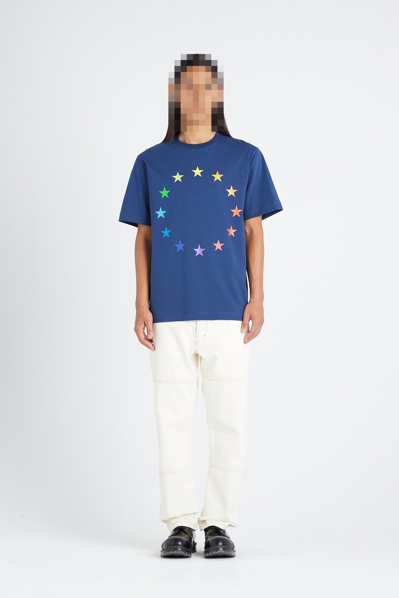 ÉTUDES WONDER EUROPA MULTICO DK BLUE T-SHIRTS 1